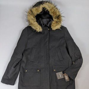 NWT Ellen Tracy warm faux fur winter XL jacket